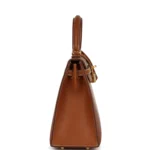 Hermes Kelly Sellier 25 Fauve Barenia Gold Hardware - Image 4