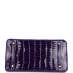 Hermes Birkin 35 Ultraviolet Shiny Porosus Crocodile Gold Hardware - Image 6