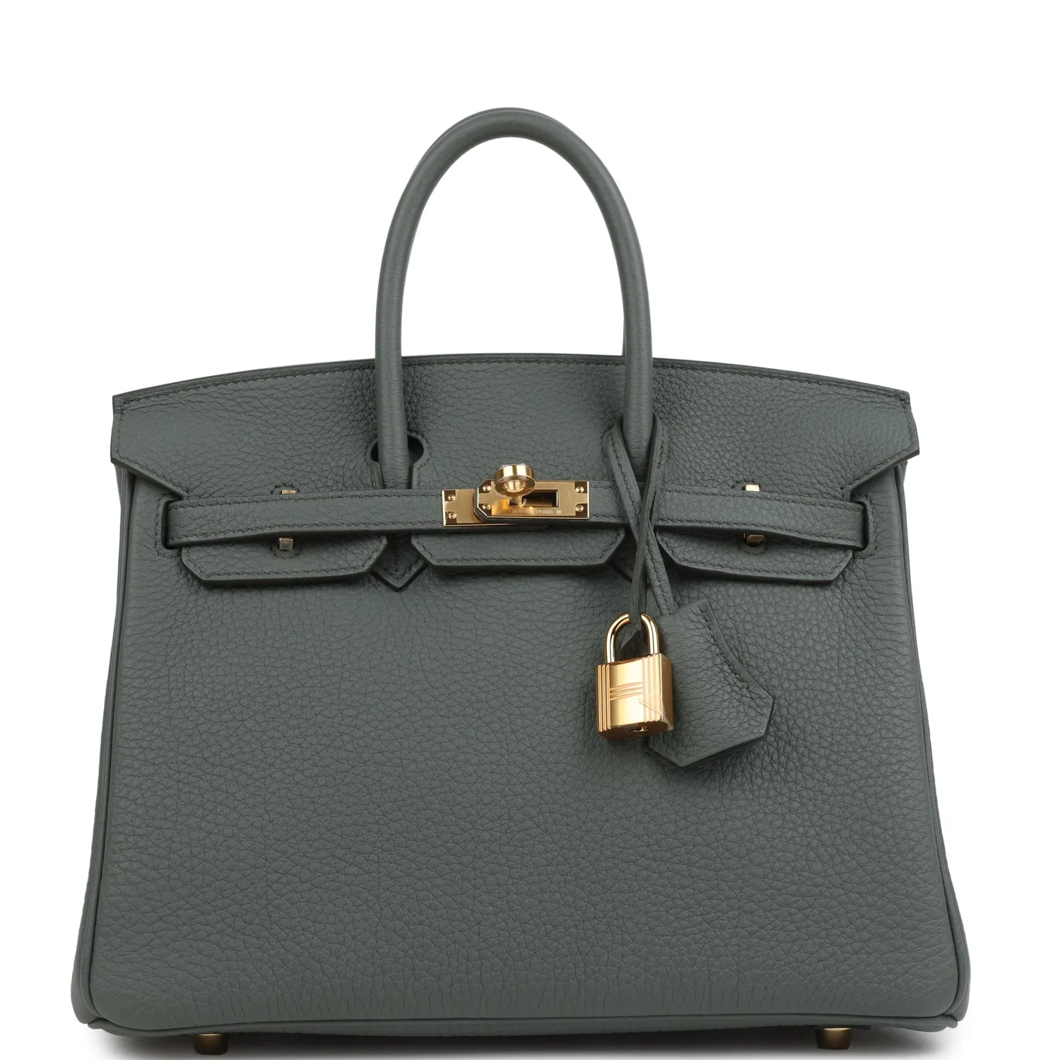 E858B276-1CF3-DD5B-7ECB-BB3DDD302444.webp Hermes Birkin 25 Vert Amande Togo Gold Hardware - Image 1