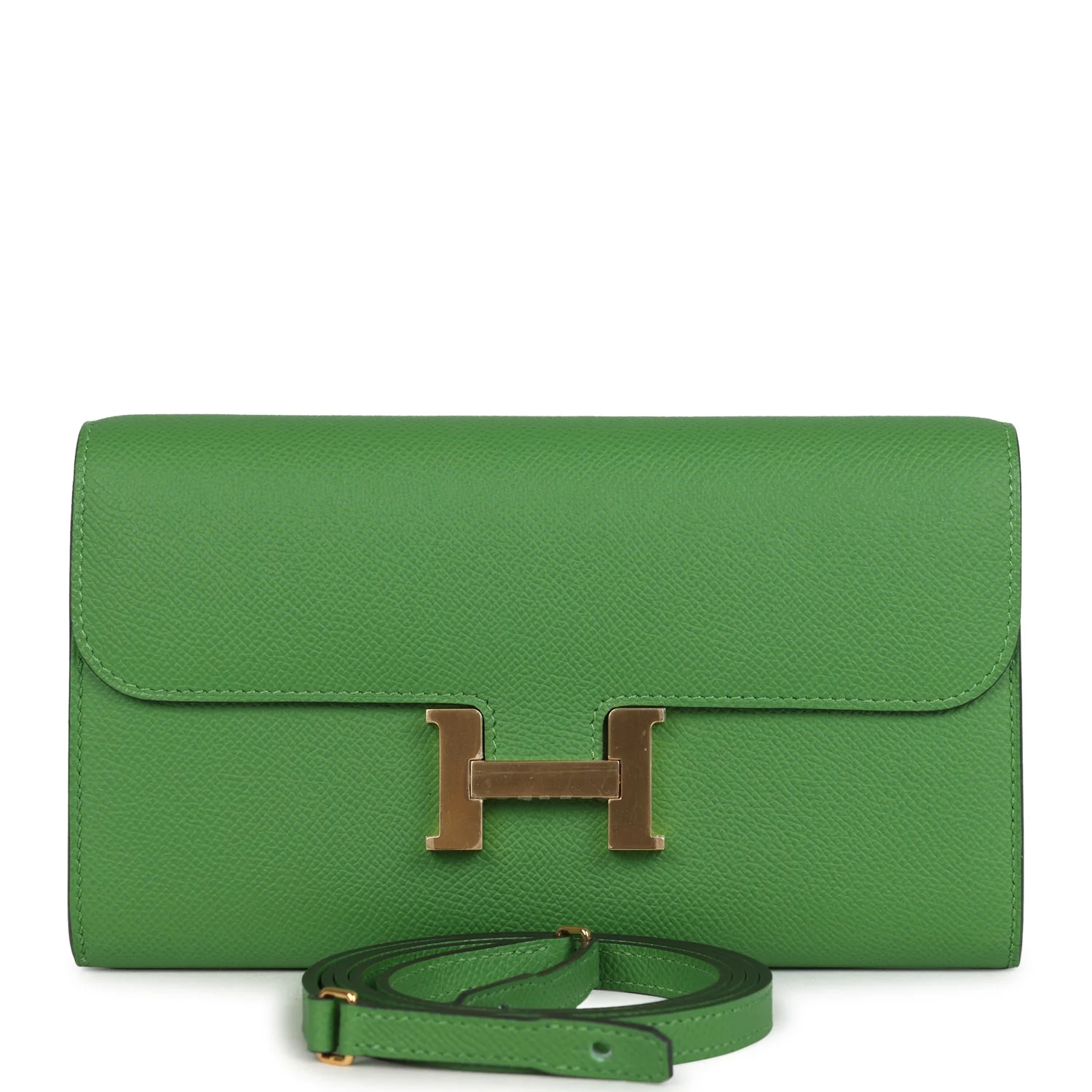 E8CB2E51-81DD-E21C-B083-B5B34CBFD5EB.webp Hermes Constance Wallet To Go Vert Yucca Epsom Gold Hardware - Image 1