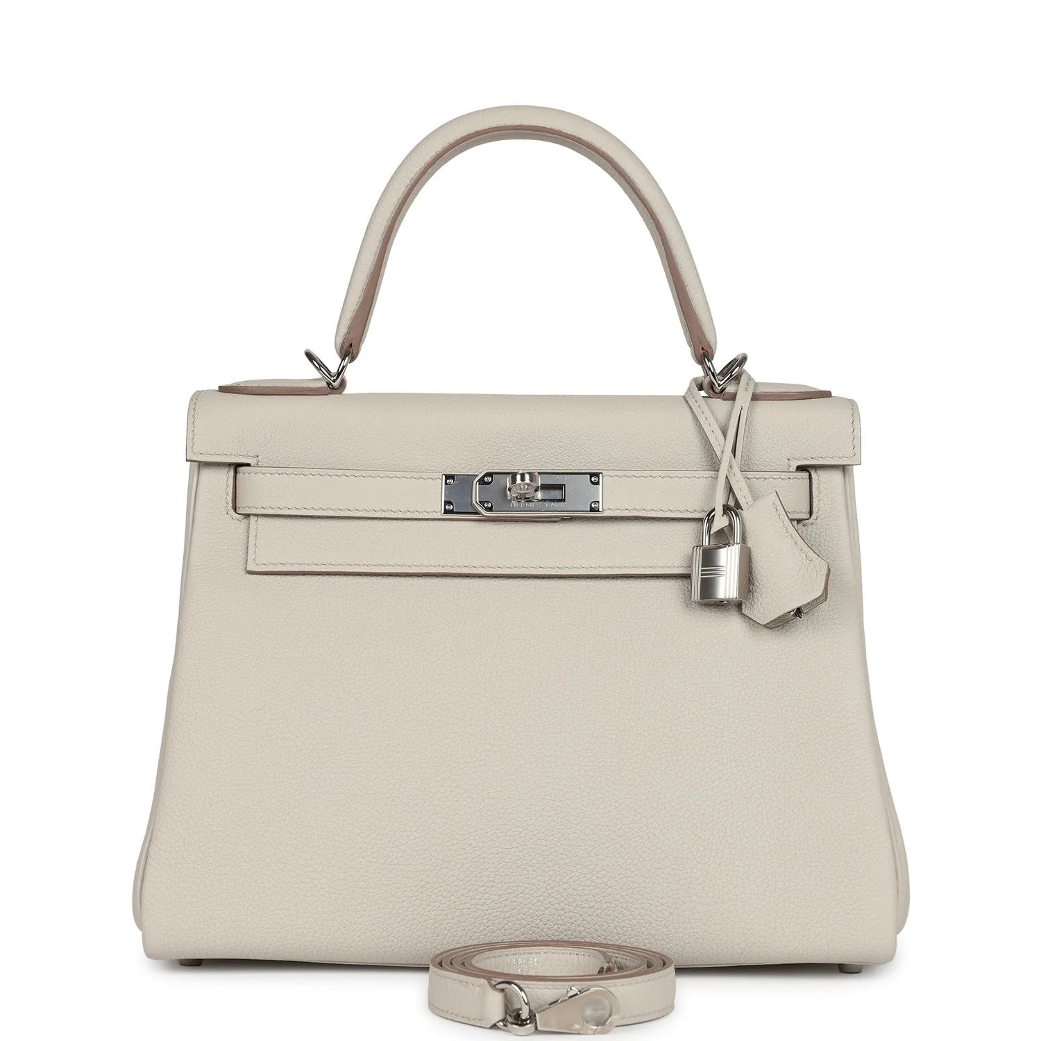 E926A571-1735-247F-259C-72FBF48E4383.webp Hermes Kelly Retourne 28 Beton Togo Palladium Hardware - Image 1