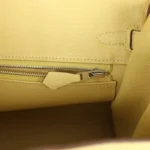 Hermes Birkin 25 Jaune Poussin Togo Palladium Hardware - Image 9