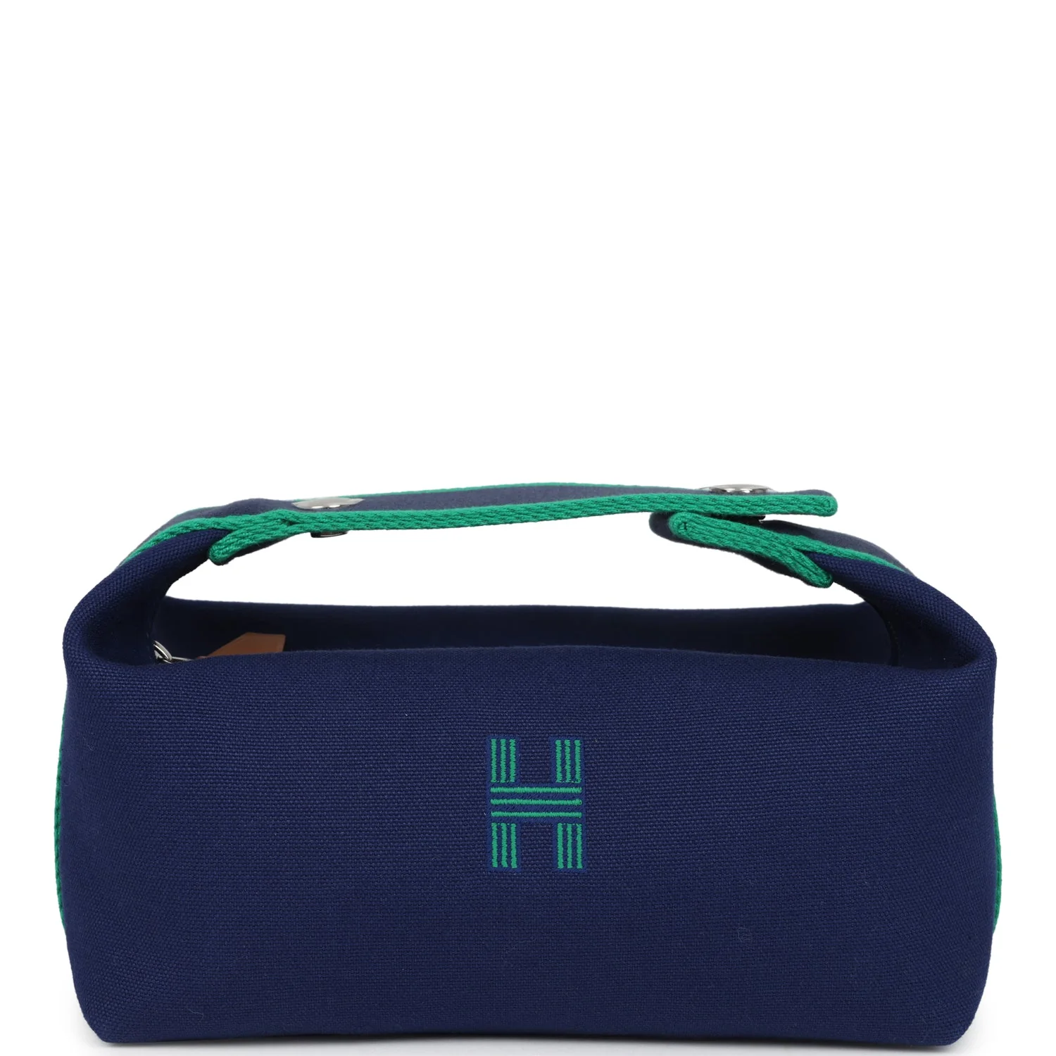 EC29F1BA-2579-223A-4AFD-78E9418CD79F.webp Hermes Bride-A-Brac Case PM Marine Canvas Palladium Hardware - Image 1