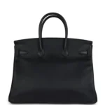 Hermes Birkin 35 Black Jonathan Gold Hardware - Image 4