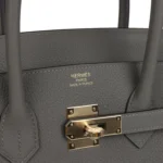Hermes Birkin 35 Gris Meyer Togo Permabrass Hardware - Image 7
