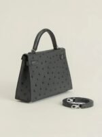 Hermes Kelly2 Mini 19 South African ostrich skin - Image 5