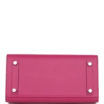Hermes Birkin Sellier 25 Rose Pourpre Veau Madame Palladium Hardware - Image 6