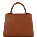 Hermes Kelly Sellier 25 Fauve Barenia Gold Hardware - Image 5