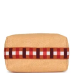 Hermes Bride A Brac Carre Case PM Fauve Merino Wool Palladium Hardware - Image 6