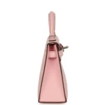 Hermes Kelly Sellier 20 Rose Sakura Chevre Mysore Palladium Hardware - Image 3