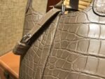 Hermes Piction Basket Bag, Sparrow Grey, Nile Crocodile Skin, 18cm, Fully Hand-Embroidered - Image 7