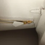 Hermes Birkin 25 Beton Matte Alligator Gold Hardware - Image 9