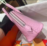 Bolide Mini 18CM Matte crocodile leather cherry blossom pink - Image 5