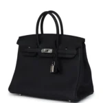 Hermes Birkin 25 Black Togo Palladium Hardware - Image 5