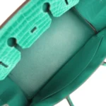 Hermes Birkin 35 Malachite Matte Porosus Crocodile Palladium Hardware - Image 8