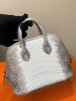 Bolide Mini 18CM Matte crocodile leather Himalaya - Image 2