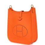 Hermes Evelyne TPM Orange Minium Clemence Gold Hardware - Image 5
