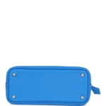 Hermes 1923 Bolide Mini Bleu France Evercolor Palladium Hardware - Image 6