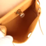 Hermes Herbag Zip 20 Mini Naturel Sable Toile Militaire Canvas and Vache Hunter Palladium Hardware - Image 11