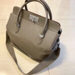 Hermes Toolbox Milk Carton Travel Bag Pigeon gray 20-33cm Small Quantity in Stock