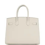 Hermes Birkin Sellier 30 Gris Pale Epsom Gold Hardware - Image 4