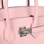 Hermes Birkin 25 Rose Sakura Swift Palladium Hardware - Image 7