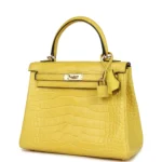 Hermes Kelly Retourne 25 Mimosa Matte Alligator Permabrass Hardware - Image 5