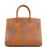 Hermes Birkin Sellier 30 "Zouaves Et Dragons" Naturel Sable Butler Palladium Hardware - Image 4