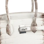 Hermes Birkin 30 Himalaya Niloticus Crocodile Palladium Hardware - Image 7