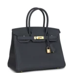 Hermes Birkin 30 Ardoise Togo Gold Hardware - Image 2