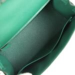 Hermes Kelly Sellier 28 Vert Moyen Epsom Palladium Hardware - Image 8
