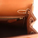 Hermes Kelly Sellier 25 Fauve Barenia Gold Hardware - Image 9
