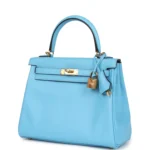Hermes Kelly Retourne 25 Celeste Swift Gold Hardware - Image 5