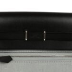Hermes Herbag Zip 20 Mini Gris Pantin Toile Militaire Canvas and Black Vache Hunter Palladium Hardware - Image 6