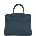 Hermes Birkin 30 Bleu de Prusse Togo Gold Hardware - Image 4