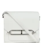 Hermes Mini Roulis New White Evercolor Palladium Hardware