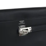 Hermes Kelly Moove Black Swift Palladium Hardware - Image 9