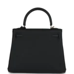 Hermes Kelly Retourne 25 Black Togo Permabrass Hardware - Image 4