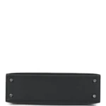 Hermes Kelly Sellier 20 Black Madame and Shiny Varanus Lizard Touch Palladium Hardware - Image 6