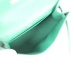 Hermes Kelly Pochette Vert Moyen Swift Palladium Hardware - Image 8