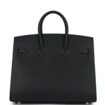 Hermes Birkin Sellier 25 Black Epsom Palladium Hardware - Image 5
