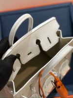 Herm&egrave;s Birkin 20 Silver Buckle Platinum Bag customization - Image 8