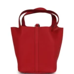 Hermes Picotin Lock 22 Rouge Piment Maurice Palladium Hardware - Image 4