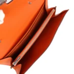 Hermes Constance Wallet To Go Orange Epsom Palladium Hardware - Image 7