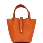 Hermes Picotin Lock 18 Orange Clemence Gold Hardware
