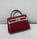 Kelly mini 2 19cm Bordeaux wine red custom - Image 6