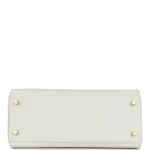 Hermes Kelly Retourne 28 White Evercolor Gold Hardware - Image 6