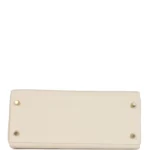Hermes Kelly Retourne 28 Craie Togo Gold Hardware - Image 6