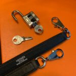 Herm&egrave;s Kelly 40 black silver buckle TOGO leather custom - Image 3