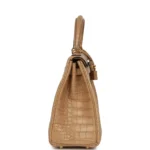 Hermes Kelly Retourne 25 Chai Matte Alligator Gold Hardware - Image 3